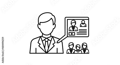 Hr recruitment process online meeting candidate selection human resources management interview job search hiring