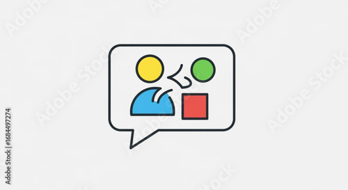 Communication bubble speech message conversation icon vector illustration graphic design element