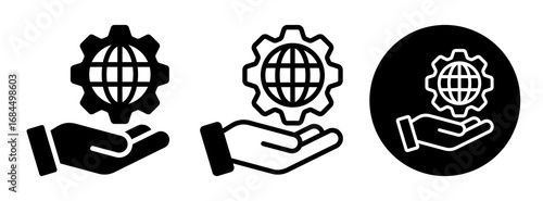 Internet Services Icon Collection Glyph & Mixed Style