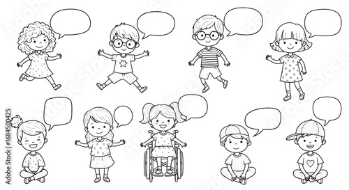 Diversity and inclusion children cartoons speaking representation communication expression