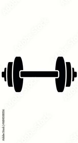 Dumbbell for weightlifting and fitness training.