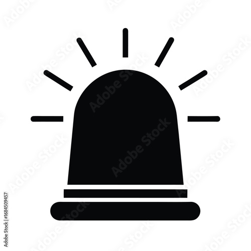 alarm clock icon silhouette vector
