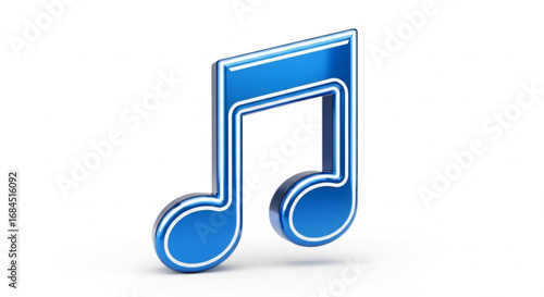 Download blue musical note vector image for music sheets and song notation symbols for graphic design needs