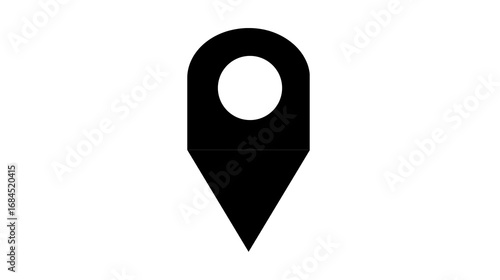 Navigation icon digital design graphic representation modern aesthetic central view user interface concept