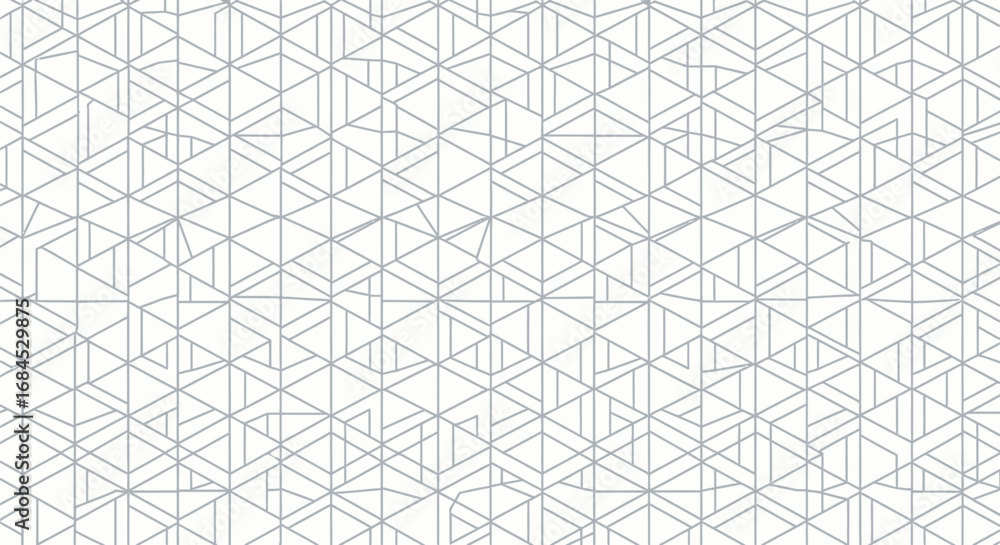 Fototapeta premium Delicate interweaving of silver geometric lines in a harmonious abstract pattern