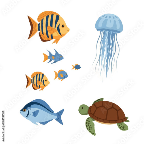 Underwater World Marine Life Collection.