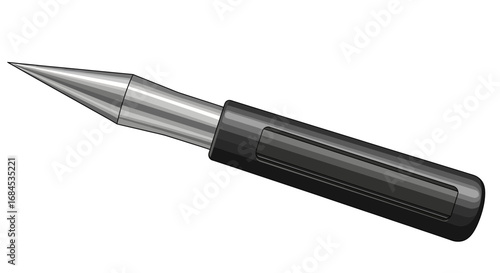 Stylized Soldering Iron Graphic Design for Electronic Assembly Tools