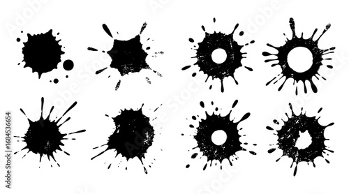 ink or paint spill grunge design template