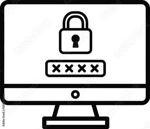 Computer security password protection login access authentication