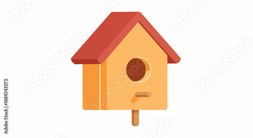 Cute Birdhouse Illustration A Simple and Welcoming Abode for Feathered Friends - Whisk_e0zgqwzdk0