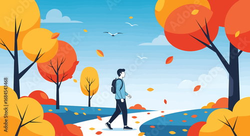 Autumn Stroll A Peaceful Walk Through Fall Foliage