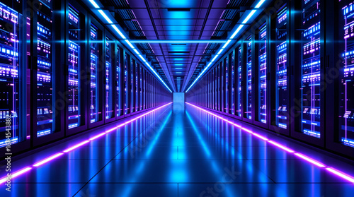 futuristic sever room image