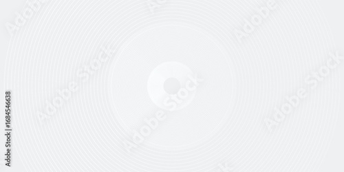 Abstract white glowing geometric lines on gray background. Modern shiny blue circle lines pattern. Futuristic technology concept.Eps 10