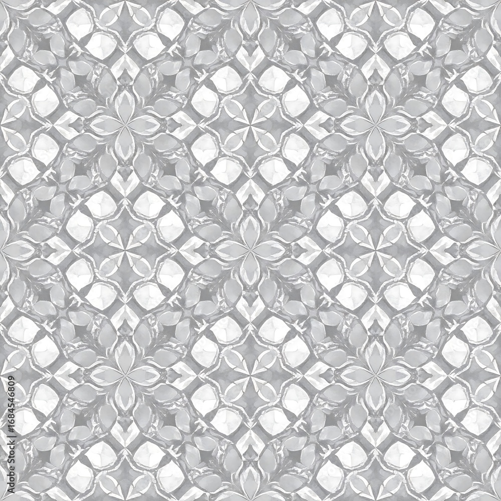Obraz premium Abstract gray floral pattern