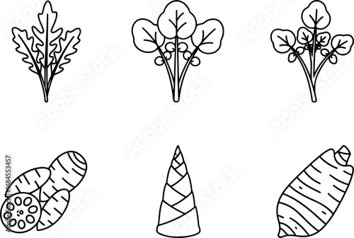 Vegetable icons