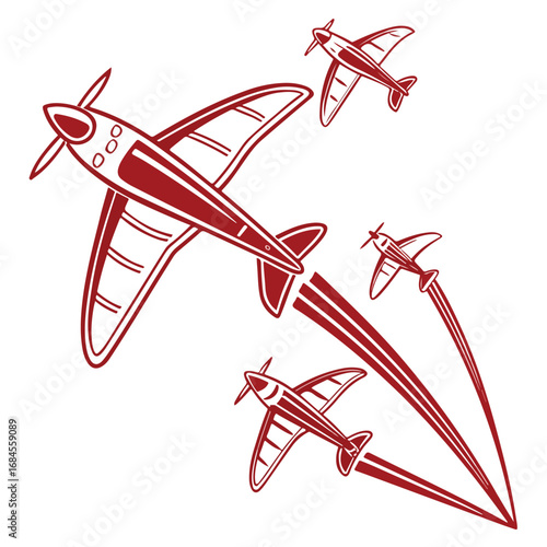 Vector artwork of bow and arrow in vintage hand-drawn style