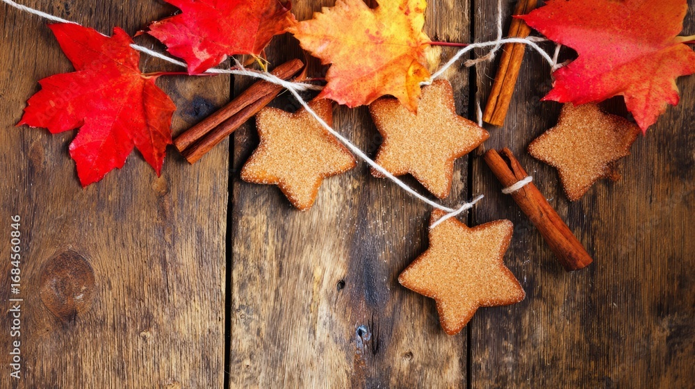 Obraz premium german,cinnamon,unity,flag,national,food,baking,autumn,foliage,celebration,tradition,wooden,sugar,recipe,honeycake,rustic,sweet,holiday,table