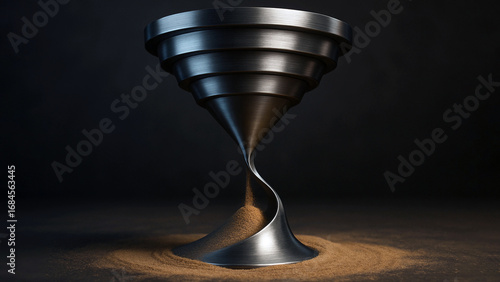 Fototapeta Naklejka Na Ścianę i Meble -  3d abstract hourglass