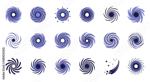 Collection of Dynamic Swirls and Spirals in Abstract Graphic Representations minimal 50 characters