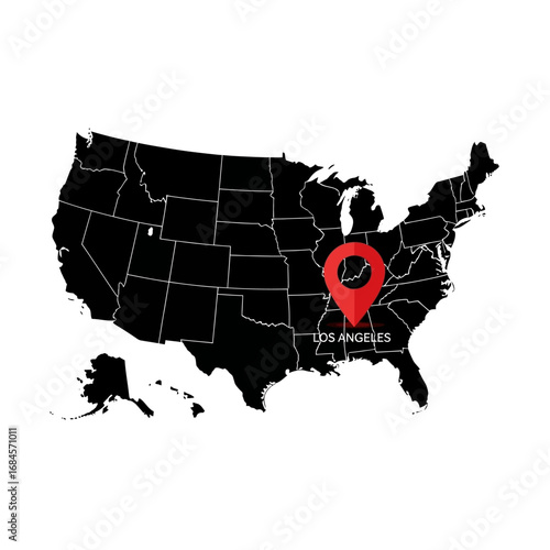 Navigating the United States: A Graphical Representation of Location and Geography