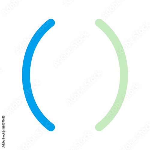 parentheses duo tone icon