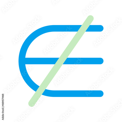 not a subset duo tone icon