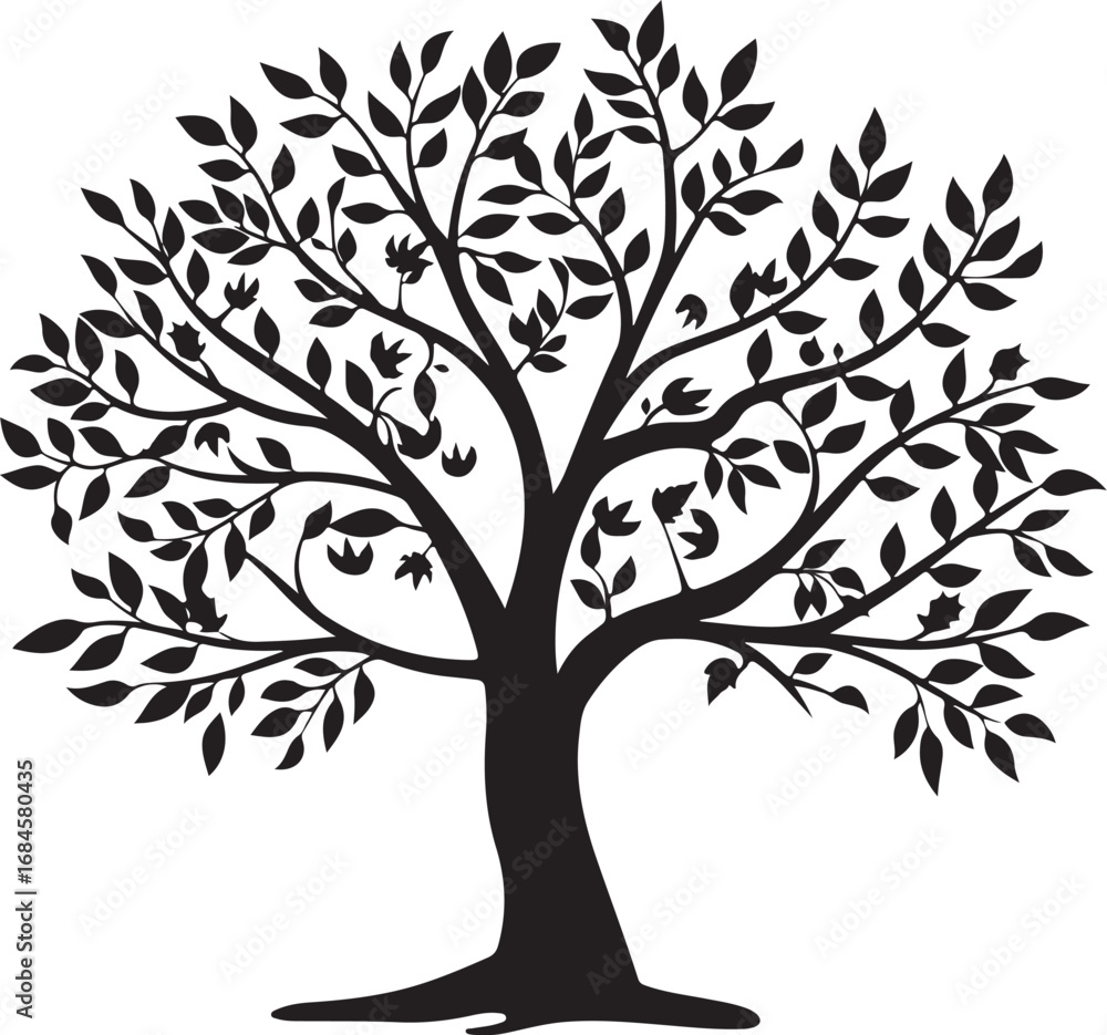 Obraz premium Nature Tree Silhouette Set