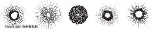 collection of dynamic shattered glass effects for impactful design projects