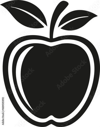 Sugar Apple Fruit Vector Logo in Minimalist Black and White, Ideal for Modern Branding and Visual Identity
