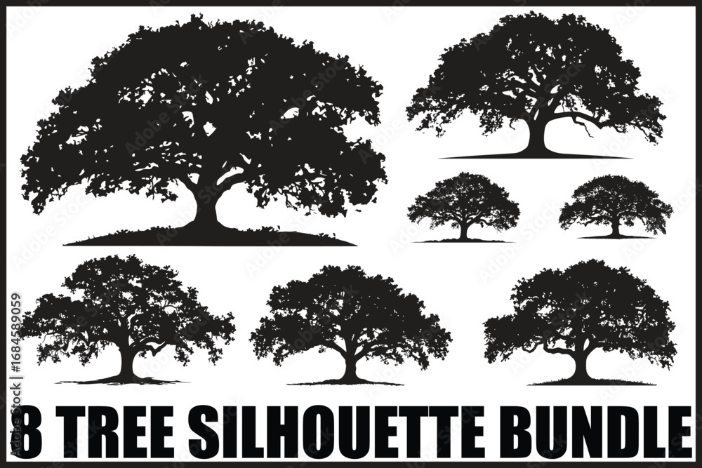 Fototapeta premium Wild Tree Vector Collection