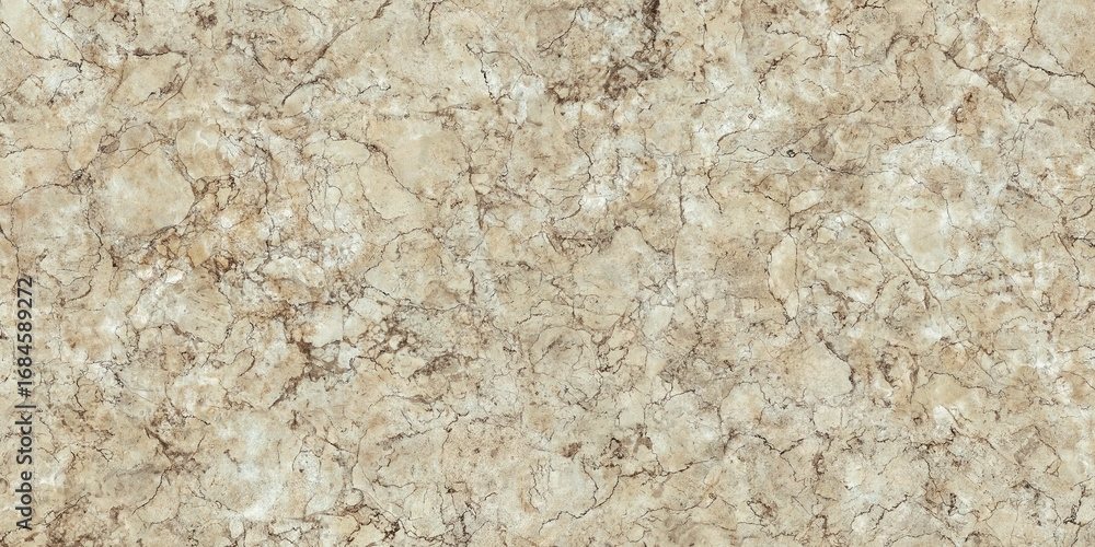 Obraz premium Natural light amber marble texture background, with a dark metallic veining pattern and a crackle surface featuring uneven curly streaks; use it for interior wall and floor decoration.