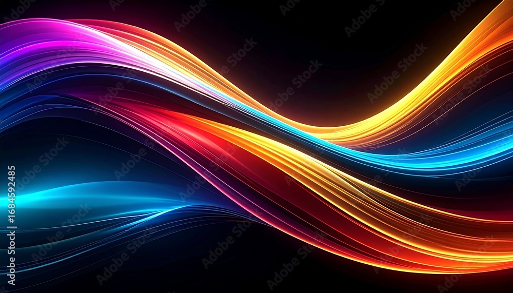 Fototapeta premium abstract colorful wave background