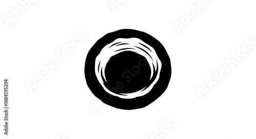 abstract black hole mysterious cosmic swirl, enigmatic dark vortex, swirling cosmic mystery, isolated on transparent background