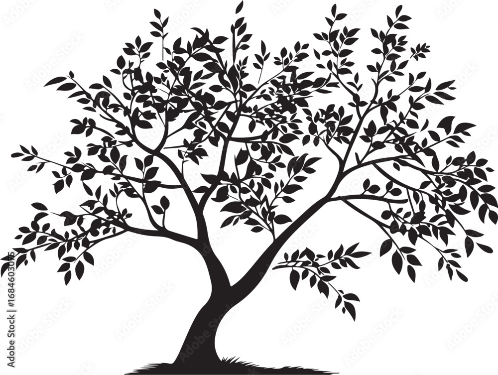 Obraz premium Black Tree Silhouette Bundle