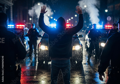 Man got arrested by the police