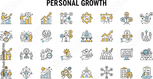 Ignite your potential with these inspiring personal growth and career development icons