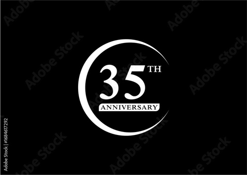 Anniversary symbol set. Vector anniversary design element.