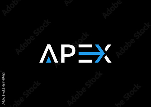 word apex modern abstract typography