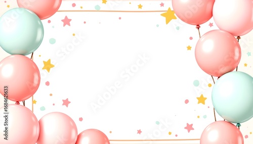 Soft Pastel Baby Shower Poster Frame