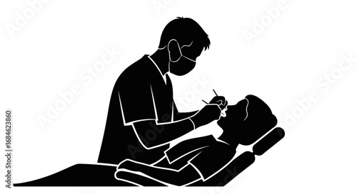 dentist examining patient teeth checkup dental hygiene oral care teeth cleaning