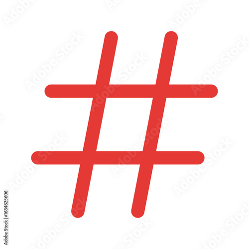 hashtag flat icon