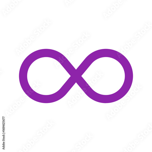 infinity flat icon