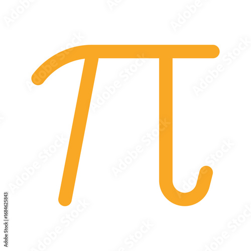 Pi flat icon