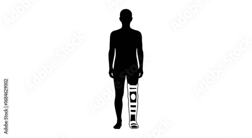 leg cast, recovery, injury, medical, health, silhouette, human, body, pain, healthcare, rehabilitation, treatment, therapy, hospital