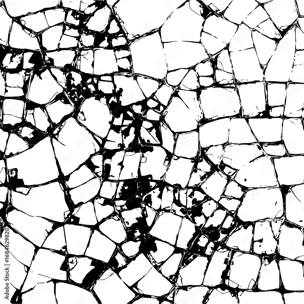 Obraz premium Abstract background featuring a chaotic network of black lines forming irregular shapes on a white surface