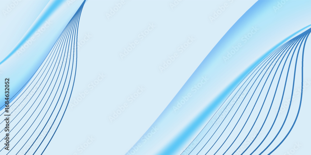 Fototapeta premium abstract background with wavy shape.business banner design.