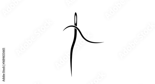 needle thread illustration sewing, craft, fashion design, embroidery, stitch