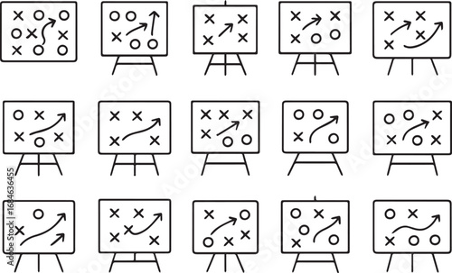 Tactical Playbook Display Football Strategy on Monitors
