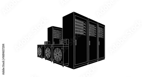 server rack data center technology equipment cabinets network hardware