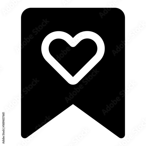 favourite bookmark solid icon 